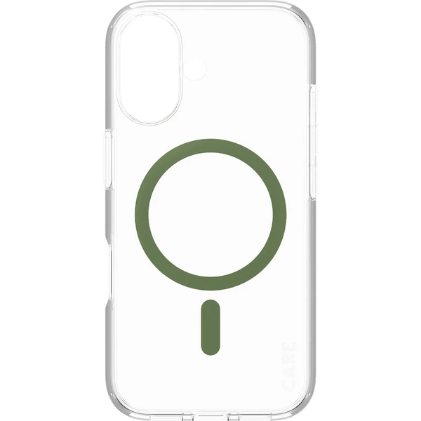 PanzerGlass® CARE kryt Apple iPhone 16 MagSafe Urban Combat číry/zelený - Puzdra - Obrázok D208000P01