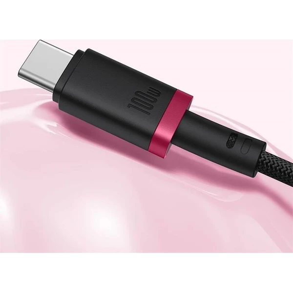 Baseus Dura USB-C/USB-C napájací kábel 100W 1m červeno/čierny - Káble a redukcie - Obrázok D22R000K01