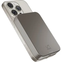 iWant Qi2 MagSafe hliníková powerbanka 10000 mAh titanová - Powerbanky