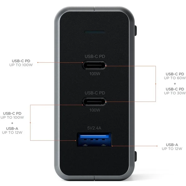 Satechi USB-C PD Compact GAN Charger 100W  - Nabíjačky - Obrázok D2AT000501