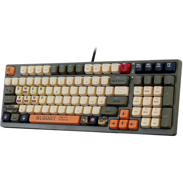 A4tech Bloody S98 Aviator RGB herná mechanická klávesnica (CZ/SK) kamufláž - Klávesnice - Obrázok D2C9000K01