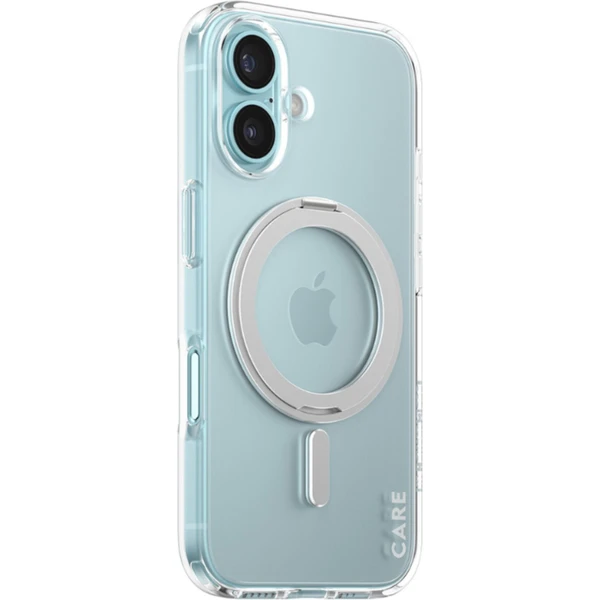 PanzerGlass® CARE kryt Apple iPhone 16 MagSafe KickStand číry/sivý - Puzdra - Hlavný obrázok