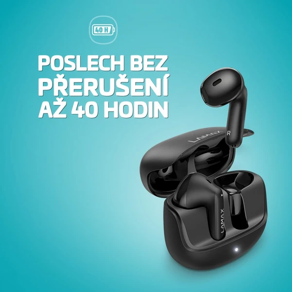 LAMAX Tones1 bezdrôtové slúchadlá čierna - Slúchadlá - Obrázok D2E0000N01