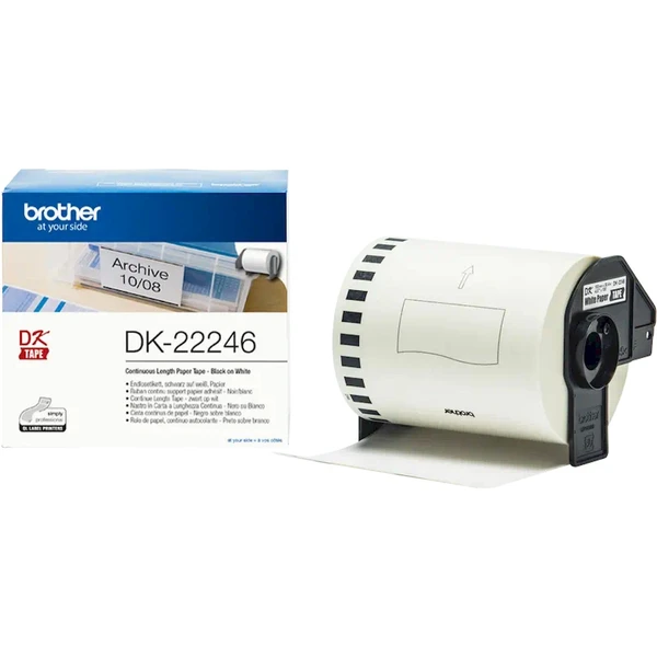 Brother DK-22246 páska čierna na bielej šírka 103 mm - Pásky pre štítkovače - Hlavný obrázok