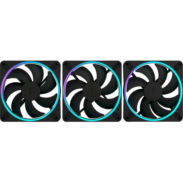 Fractal Design Momentum 14 RGB 3-pack čierny - Ventilátory pre PC - Hlavný obrázok