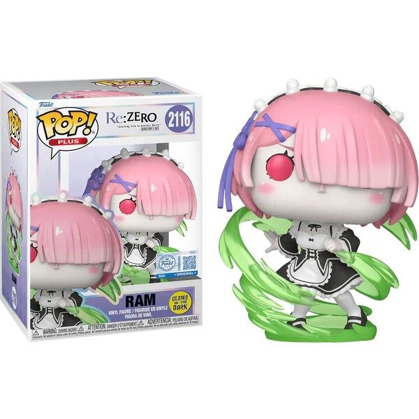 E-shop Funko POP! #2116 Animation Plus: Re:ZERO - Ram (Wind Magic) (GITD)