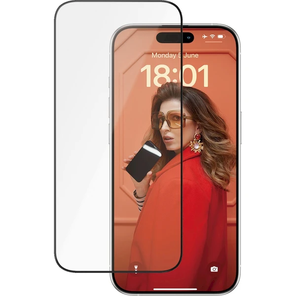 PanzerGlass Ceramic tvrdené sklo Apple iPhone 15 Pro s inštalačným rámčekom - Ochranné fólie a sklo - Obrázok D2V7000L01