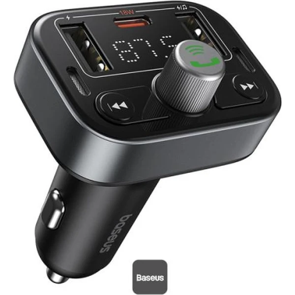 Baseus S09 Pro FM transmitter čierny - FM Transmittery - Obrázok D32R000K01