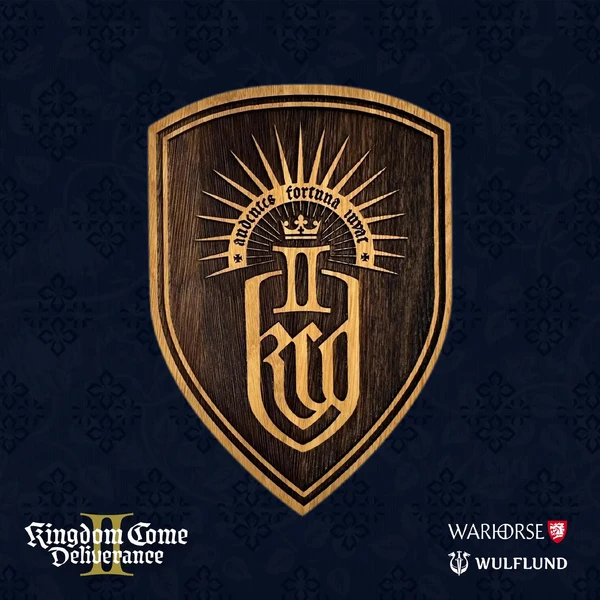 Drevený štít na stenu malý Kingdom Come: Deliverancia II 14 x 20 cm - Dekorácie - Obrázok D3CC000J01