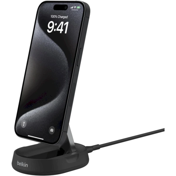 Belkin BOOST CHARGE PRE Qi2/MagSafe nabíjačka (15W) čierna - Nabíjačky - Obrázok D422000O01