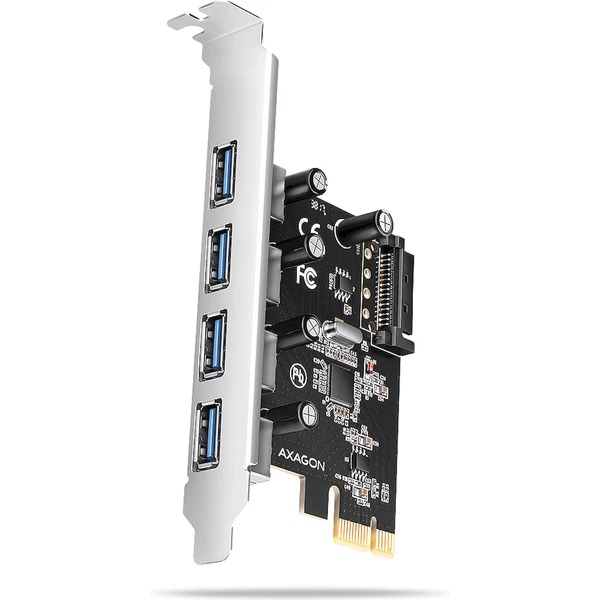 AXAGON PCEU-430RS Pcle radič 4x USB 3.2 Gen 1 - Radiče - Hlavný obrázok