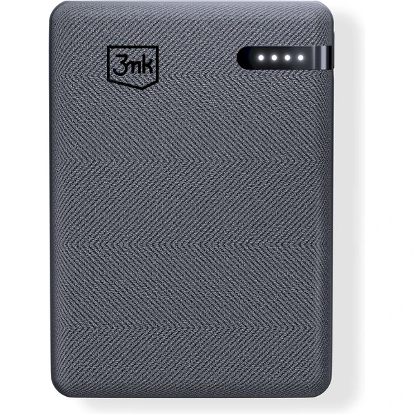 3mk Pocket Powerbank 5000mAh 12W sivá - Powerbanky - Obrázok D44G000K01