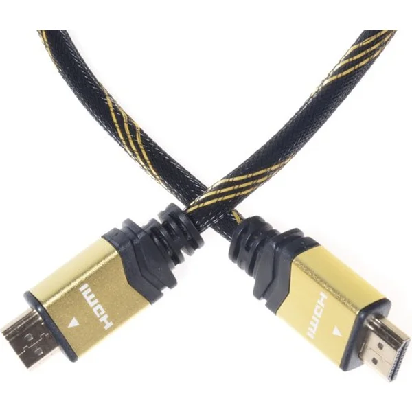 PremiumCord GOLD HDMI 1.4/HDMI 1.4 kábel s ethernetom 4K 10m čierny - Káble a redukcie - Obrázok D474000301