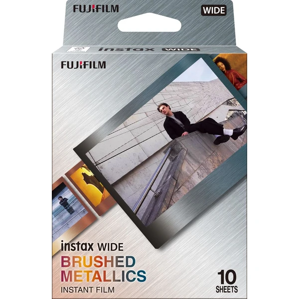 Fujifilm Instax Wide Brushed Metal film (10 ks) - Filmy pre instantné fotoaparáty - Obrázok D49C000K01