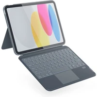 EPICO púzdro s klávesnicou pre iPad 10,9" 2022 (čeština) šedé - Puzdra s klávesnicou