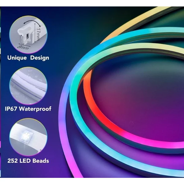 Govee Neon SMART ohybný LED pásik RGBIC, 2m - Inteligentné osvetlenie - Obrázok D4H4000J01