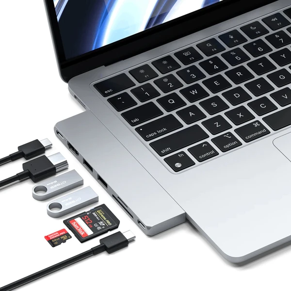 Satechi Pro Hub Slim strieborný - USB huby - Obrázok D4T1000701