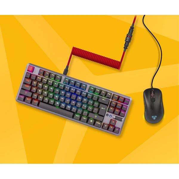Yenkee YCU COIL RD krútený kábel USB-A/USB-C červený - Káble - Obrázok D5A4000N01