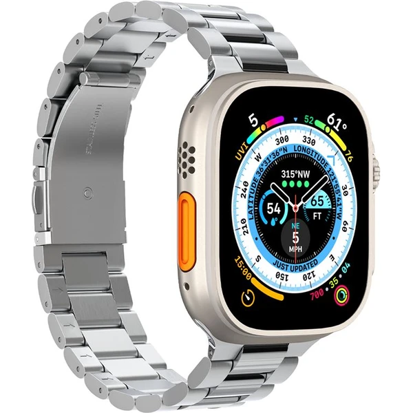 Spigen Modern Fit 316L remienok Apple Watch 49/45/44/42mm strieborný - Remienky - Obrázok D5D5000L01