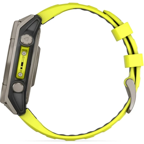 Garmin Fenix 8 Solar 47mm šedé so žlto-grafitovým pásikom - Inteligentné hodinky - Obrázok D5JD000P01