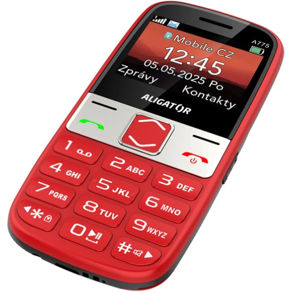 ALIGATOR A775 Senior + stolná nabíjačka červený - Mobilné telefóny - Obrázok D5WG000J01