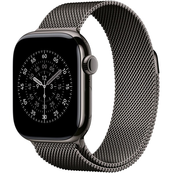 E-shop Apple Watch 42/41/40/38mm bridlicovo šedý milánsky ťah