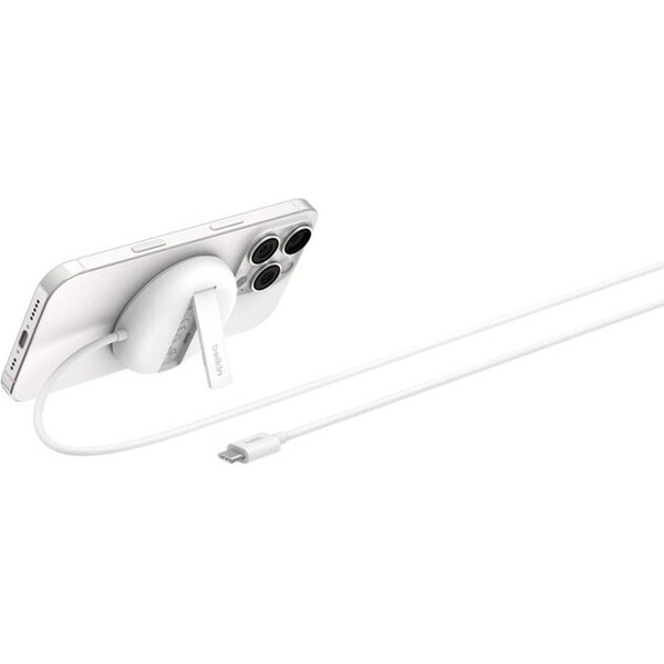 E-shop Belkin BOOST CHARGE™ PRE Qi2 15W MagSafe nabíjacia podložka, bez adaptéra biela