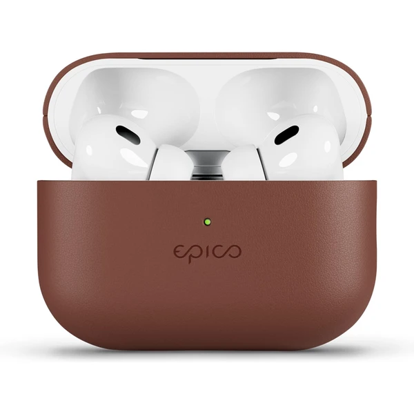 Epico kožený kryt pre Airpods Pro 2 hnedý - Puzdra - Obrázok D7C9000K01