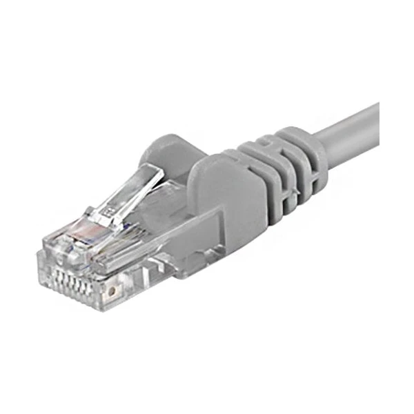 PremiumCord RJ45/RJ45 Cat5e UTP patch kábel 50m sivý - Káble a redukcie - Hlavný obrázok