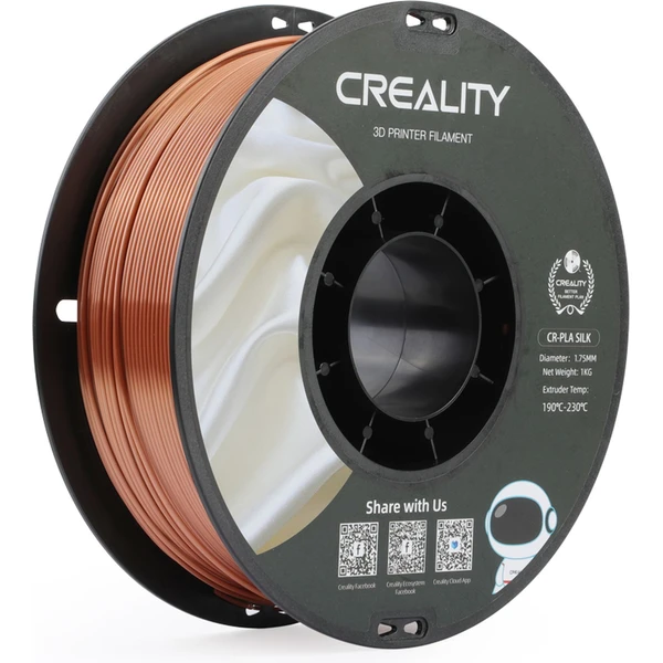 Creality CR-Silk filament 1,75 mm 1 kg medená - Filamenty pre 3D tlačiarne - Hlavný obrázok