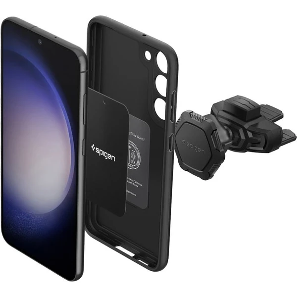 Spigen Car Mount Holder QS24 magnetický držiak do CD slotu čierny - Držiaky - Hlavný obrázok