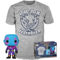 Funko POP! & Tee: Guardians of the Galaxy - Drax (Blacklight) S - Darčekové sady