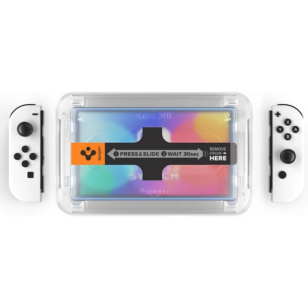 Spigen Glass tR EZ Fit tvrdené sklo pre Nintendo Switch OLED (2 Pack) - Ochranné fólie a sklo - Obrázok D9K4G00101