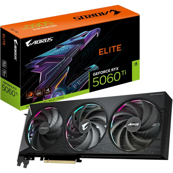 GIGABYTE AORUS NVIDIA GeForce RTX 5060 Tí ELITE 16G - Grafické karty - Obrázok D9QF000N01