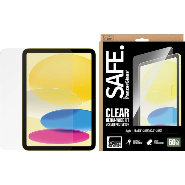 PanzerGlass® SAFE sklo s inštalačným rámčekom Apple iPad 11" (2025)/10.9" (2022)  - Ochranné fólie a sklo - Obrázok D9XL000K01