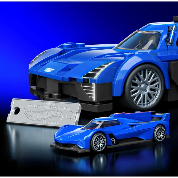 Mattel Brick Shop zostaviteľný model Hot Wheels - Cadillac Project GTP Hypercar (Speed ??series) - Stavebnica - Obrázok DA6L000K01