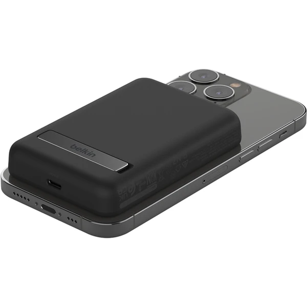Belkin BoostCharge MagSafe powerbanka so stojanom (5000mAh) čierna - Powerbanky - Obrázok DAD0000L01