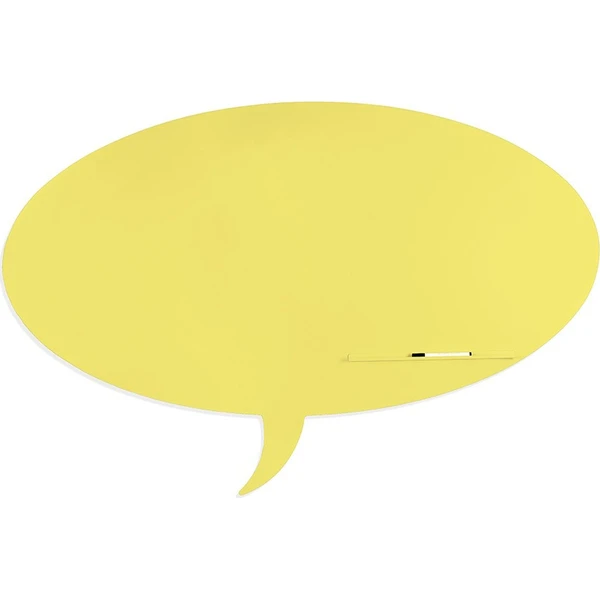 Rocada Skin Shape Talk 6441-1016 magnetická tabuľa sírová žltá RAL 1016 - Magnetické tabule - Hlavný obrázok