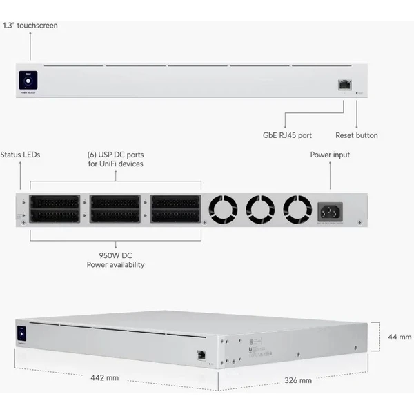 Ubiquiti UniFi Redundant Power Systém - Záložné zdroje - Obrázok DAW9000P01