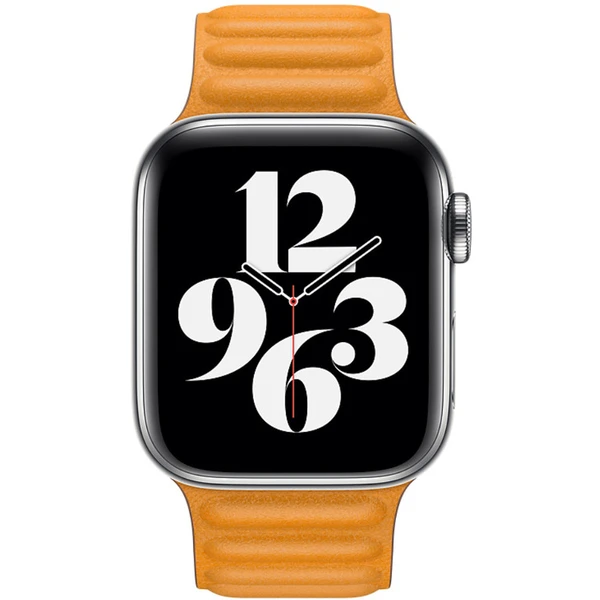 Apple Watch kožený ťah 40/38mm S/M nechtíkovo oranžový - Remienky - Obrázok DB4V400301