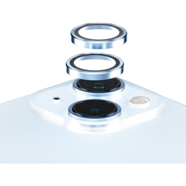 E-shop PanzerGlass HoOps ochranné krúžky Apple iPhone 15/15 Plus - modrý hliník