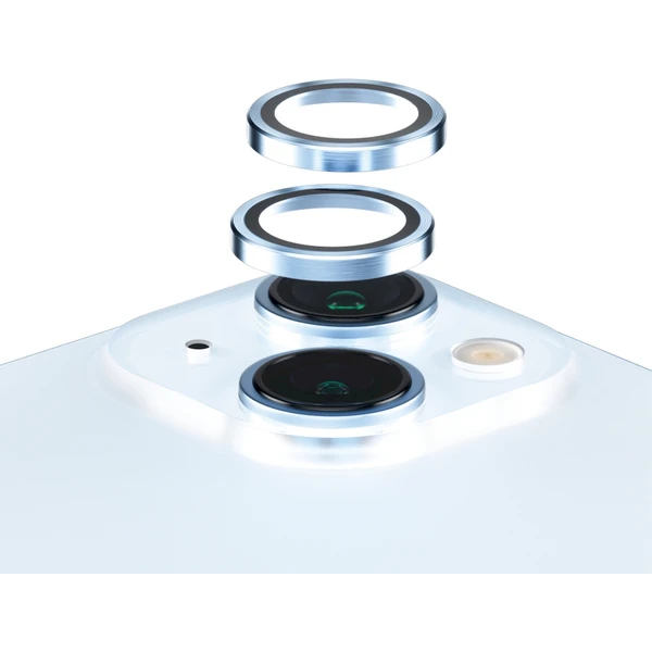 PanzerGlass HoOps ochranné krúžky Apple iPhone 15/15 Plus - modrý hliník - Ochranné fólie a sklo - Hlavný obrázok