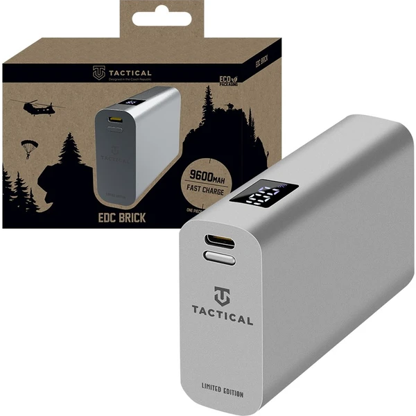 Tactical EDC Brick powerbanka 9600mAh strieborná - Powerbanky - Obrázok DBH5000N01