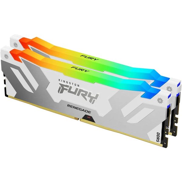 Kingston FURY Renegade White RGB DDR5 64GB 6400MT/s CL32 DIMM (2x32GB) XMP - Operačné pamäte - Hlavný obrázok