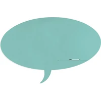 Rocada Skin Shape Talk 6441-6027 magnetická tabuľa svetlo zelená RAL 6027 - Magnetické tabule