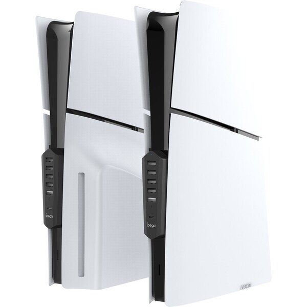 iPega P5S003 USB/USB-C HUB pre PS5 Slim/PS5 Pro čierny