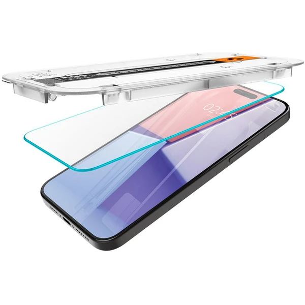 Spigen Glass tR EZ Fit 2 Pack tvrdené sklo iPhone 15 Pro Max číre - Ochranné fólie a sklo - Obrázok DCZ8000601