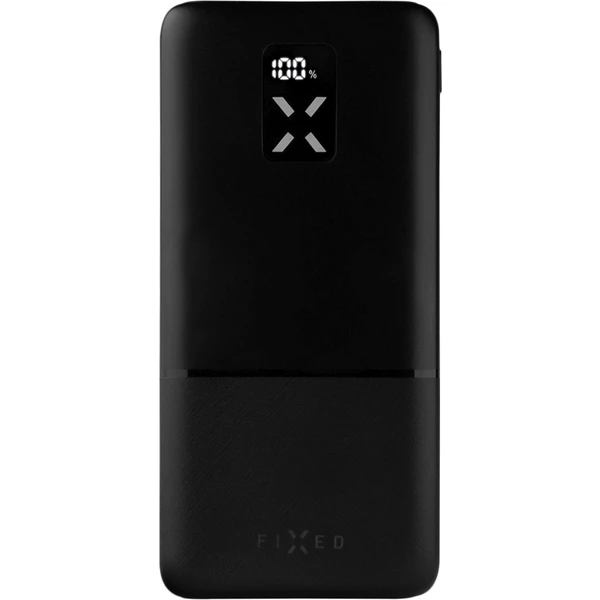 FIXED Zen 10 powerbanka s LCD a PD (Power Delivery), 20W, 10 000 mAh, čierna - Powerbanky - Hlavný obrázok