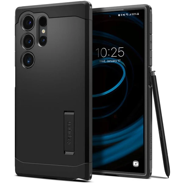 Spigen Tough Armor Samsung Galaxy S24 Ultra čierny - Puzdra - Hlavný obrázok