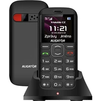 Aligator A720 4G Senior + nabíjací stojan čierny - Mobilné telefóny